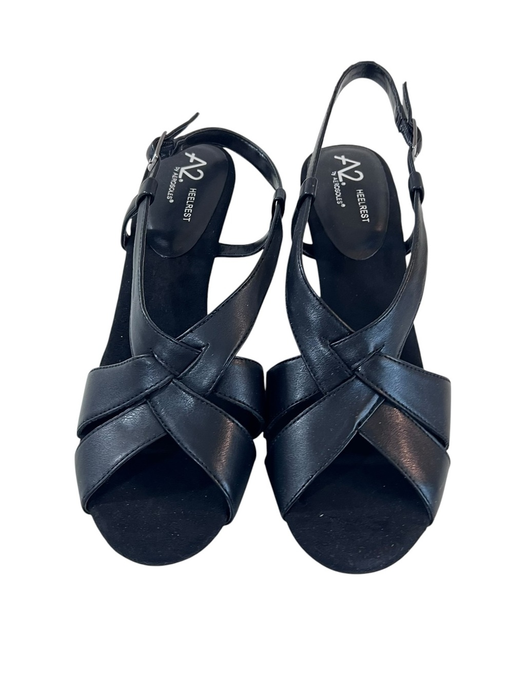 A2 by Aerosoles Passcode Sandals Womens Size 10 New Heel Height 3” Black - Picture 3 of 6